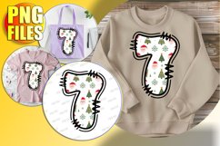 7 Doodle Letter Style Clipart Merry Winter Character! Product Image 1