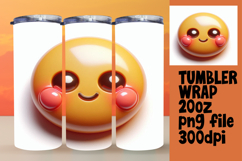 Stylish 20oz Tumbler Template , 3D Emoji Product Image 1