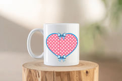 Coquette Bow Heart PNG, Coquette Bow Heart Frame PNG, Product Image 5