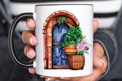 Flower Doors Watercolor PNG Clipart Product Image 2