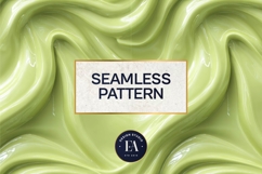 Matcha Liquid Marble, Green Abstract Swirl Digital Paper Product Image 3