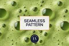 Matcha Foam Texture, Green Bubble Pattern Product Image 3