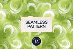 Watercolor Matcha Pattern, Green Wash Texture Product Image 3