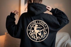 Live love dance svg | dancer svg | dance mom svg, Round Sign Product Image 2