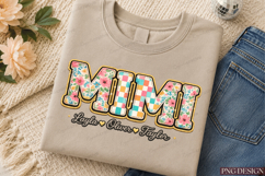Glitter Nana Gigi Mimi Floral PNG Bundle nana png, gigi png Product Image 7