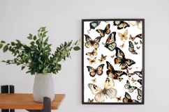 Butterfly clipart, Butterfly PNG, Butterfly painting, 51 PNG Product Image 6