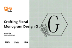 Crafting Floral Monogram Design Product Image 1