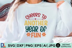 Happy New Year SVG Design, New Year SVG, New Year design Product Image 1
