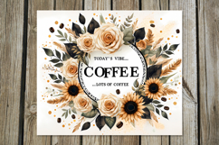 Coffee &amp; flowers | 4 Sublimation Tumbler Designs, P2 Product Image 3