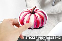 Halloween Pumpkin Sticker| Halloween Sticker PNG Design Product Image 1