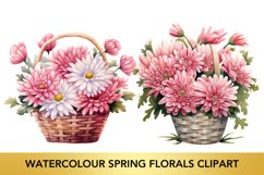Watercolour Spring Florals Clipart Product Image 1