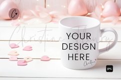 Valentine&#039;s Mug Mockup Bundle, White Coffee Mug Mockup Product Image 4