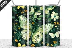Flower Butterfly 20 oz Tumbler Design|Butterfly Tumbler Wrap Product Image 1