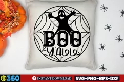 Boo y'all SVG, Halloween Door Sign SVG Product Image 4