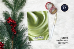 Matcha Liquid Marble, Green Abstract Swirl Digital Paper Product Image 4