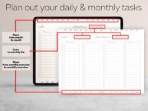 Dated Digital Planner 2021 2022 for iPad Calendar Lists Goal Product Image 8