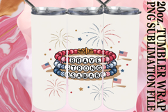 Luminous moments 20oz tumbler wrap, Patriotic Product Image 1