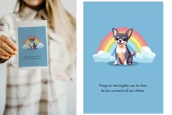 Pet sympathy card, Dog condolence cards, Pet loss card Product Image 8