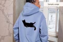 Black Cat Silhouette SVG Bundle | 20 Designs Product Image 5