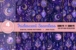 Iridescent Seamless Digital Paper JPG Product Image 1