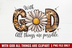 With God All Things Are Possible PNG Product Image 1
