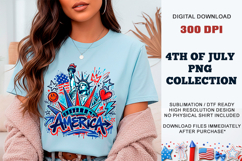 America Sketch Liberty PNG | Patriotic Graffiti DTF Product Image 6