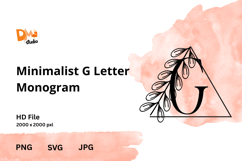 Minimalist Letter Monogram Product Image 1
