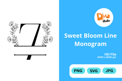 Sweet Bloom Line Monogram Product Image 1
