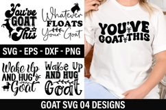 Goat SVG Design - Wake Up and Hug Goat Product Image 1
