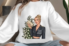 Christmas motivational women png design for T-shirts Product Image 4