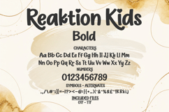 Reaktion Kids Fonts | Cute Kids Font Bundle | Playful Font Product Image 7