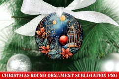 Christmas Round Ornament PNG | Christmas | Sublimation | PNG Product Image 1
