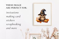 Cute owl halloween clipart, owl sublimation Product Image 3