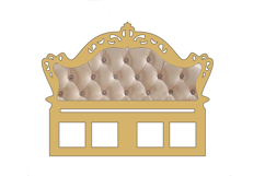 Miniature dollhouse headboard for bed digital download file Product Image 7