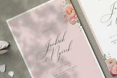 beautiful wedding card invitation set with peonies flower Product Image 7