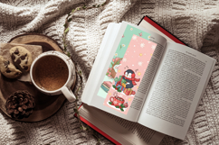 Cozy Seasonal Kawaii-Pastel Collage Bookmark Set,Cute Autumn Product Image 7