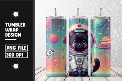 Cat spaceship Tumbler Wrap | Sublimation | Tumblers Product Image 1