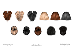 Natural Hair Woman Clipart Product Image 3