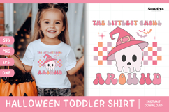 Funny Halloween Toddler Shirt Quote SVG | The Littlest Ghoul Product Image 1