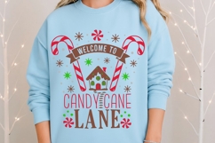 Welcome to Candy Cane Lane Svg, Gingerbread house Svg. Product Image 8