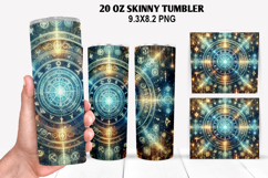 Skinny Tumbler 20oz Wrap Design,Halloween Tumbler PNG Design Product Image 1