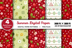 Summer Digital Paper Backgrounds PNG Product Image 1
