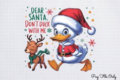 Funny Christmas Duck Sublimation Clipart Bundle PNG Product Image 8