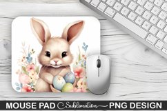 Easter Bunny Sublimation Mouse Pad PNG Design Product Image 1