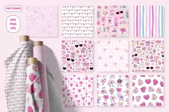 VALENTINE'S DAY 10 patterns EPS | JPG | PNG Product Image 2