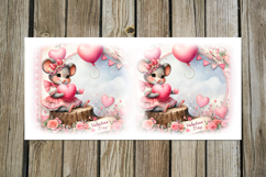 Cute valentine mouse | 4 love mug sublimation designs PLUS Product Image 3