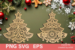 Christmas decor, SVG Christmas trees, multi-layer cutting, Product Image 1