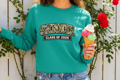 Senior 2026 Png, Camo Class of 2026 Shirt Design, Retro Product Image 3