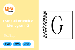 Tranquil Branch Monogram Icon Product Image 1