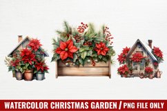 Watercolor Gothic Christmas Clipart Sublimation Product Image 1